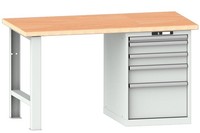 Paulimot Lista Werkbank 5 Schubladen Mit Multiplex-Platte (1.500 X 750 X 840 Mm)