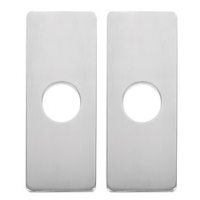 2pcs Single Hole Faucet Plate 4 Inch Sink Hole Cover Stainless Steel Plate