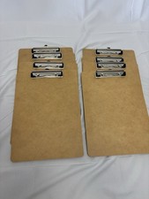 8 brown hardwood clipboards