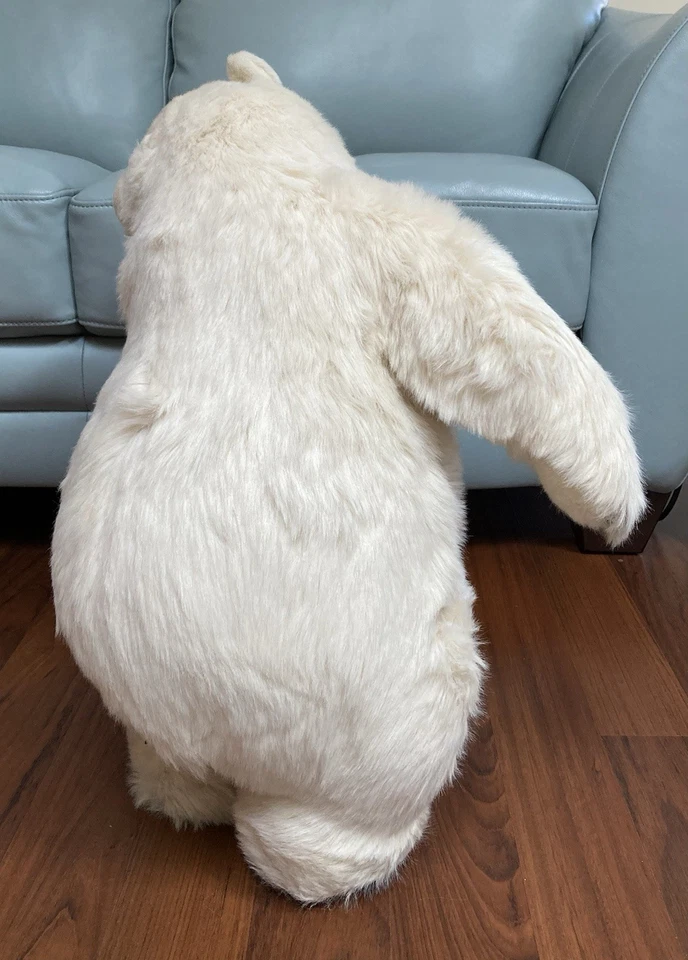 Avanti 1987 oso polar de felpa extra grande de Applause Jockline (Italia) 23" de alto Foto 4 de 4