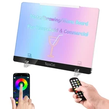 LED Acrylic Led Note Board with Unlimited Colors,Amazing Dreamy Rainbow Light...