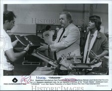 1986 Press Photo Chuck McCann & Josh Brolin in "Thrasin'" - lrp30351