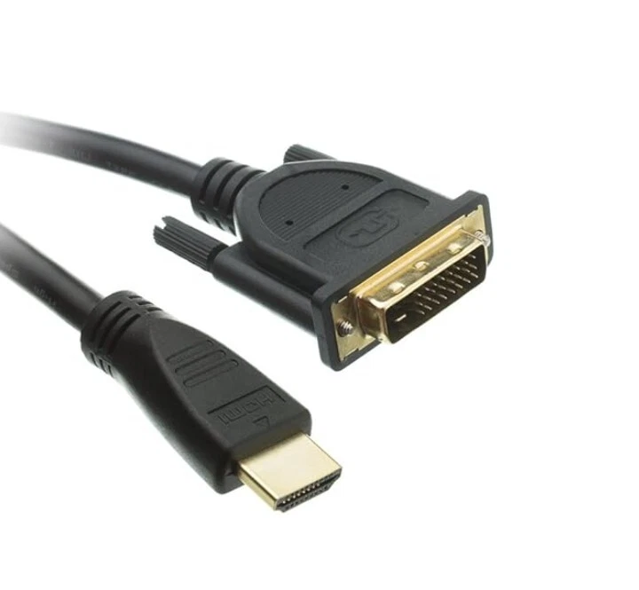2 x 3 pies HDMI a DVI-D 24+1 pines monitor pantalla adaptador cables macho/macho HD HDTV Foto 2 de 4