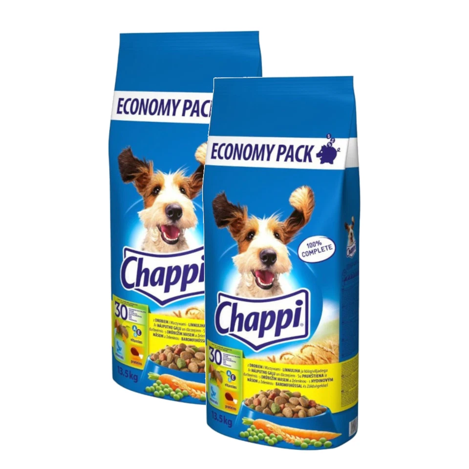 CHAPPI HUHN, GEFLÜGEL UND GEMÜSE 2x 13,5 kg Hundefutter - Bild 2 von 3
