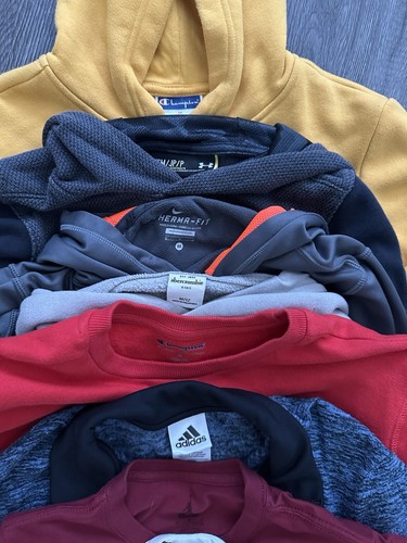 Boys Medium Nike Adidas Champion Under Armour Shorts Shirt Big Lot Of 14 - Picture 16 of 17