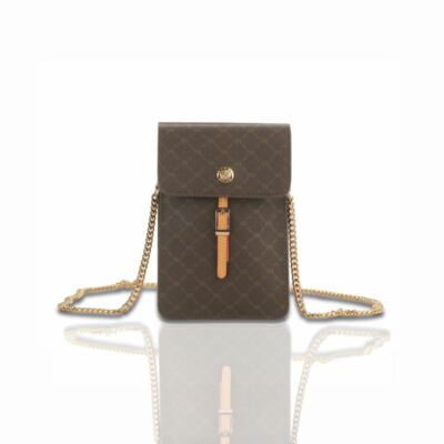 Rioni Brown Signature Smart Phone Crossbody