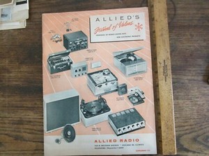Antique Vintage Ephemera 1957 Allied Electronics Catalog Stereo Radio Kits +