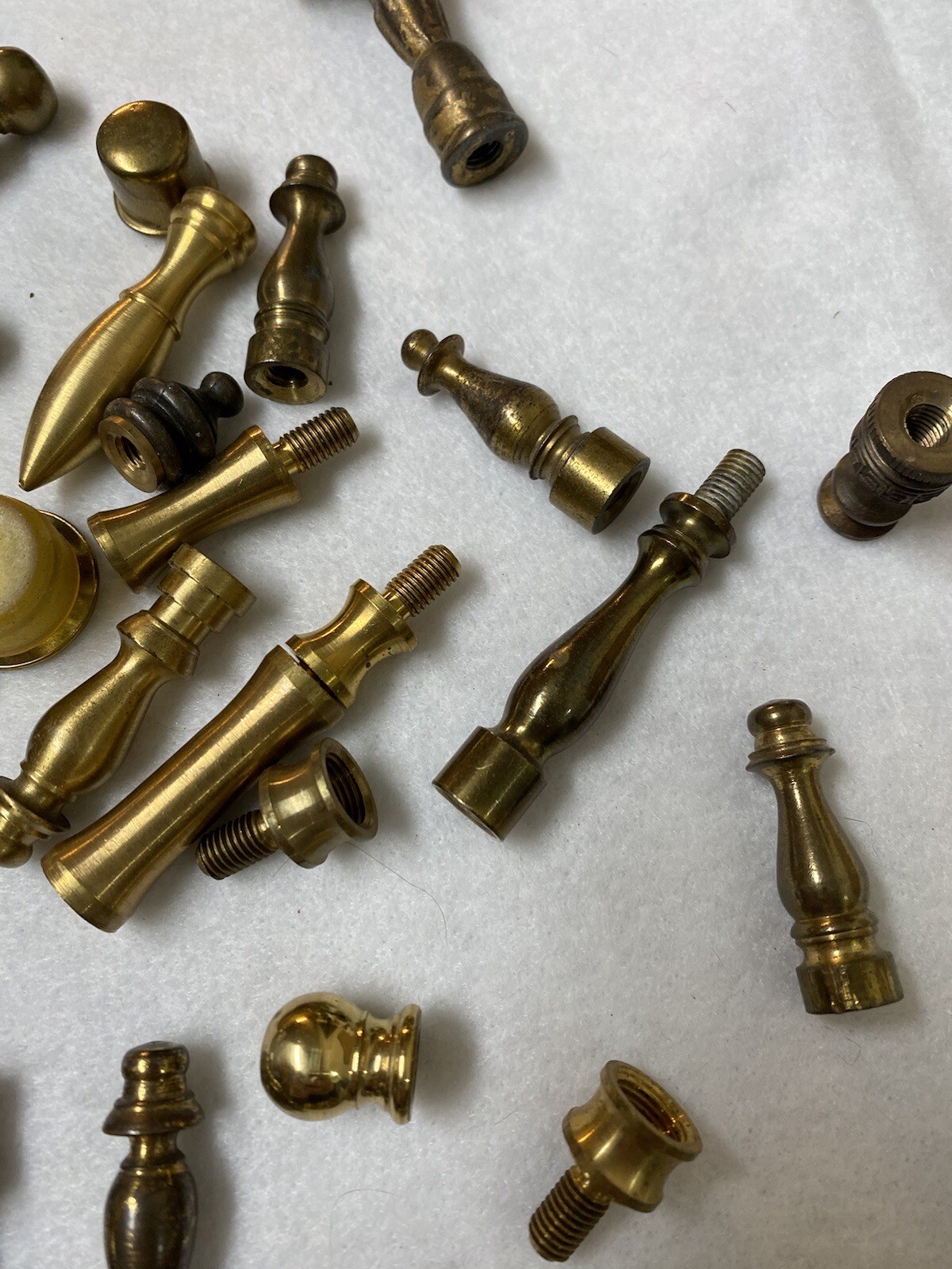Assorted Brass Lamp Finial Parts eBay