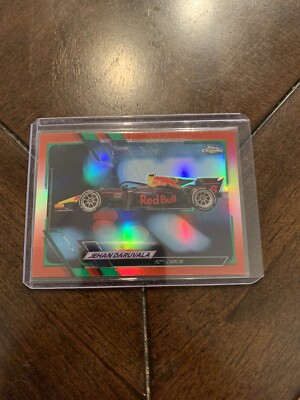 2021 Topps Chrome F1 Jehan Daruvala F2 Car Red Green Refractor SSP