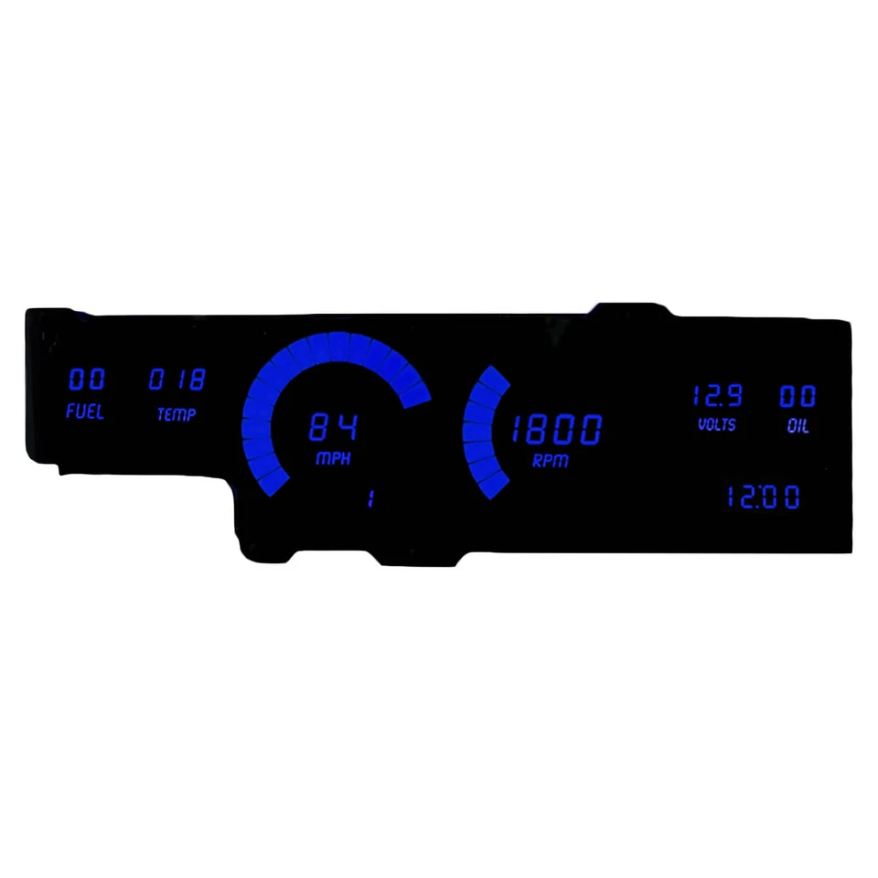 1978-1988 Oldsmobile Cutlass Digital Dash BLUE LED Intellitronix DP1407B  - Image 2 of 4