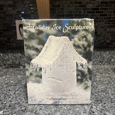 Heritage Mint Holiday Ice Sculptures Village Gingerbread House Christmas Lights