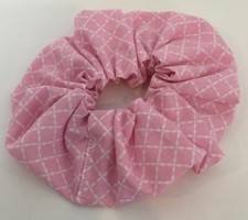 Pink Scrunchie Ponytail Holder Women Teen Girl Hair Accessory