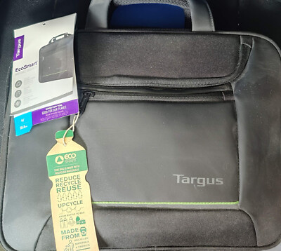 1 x Targus Eco Smart 14'' Briefcase / Laptop Tasche schwarz unbenutzt mit Etikett