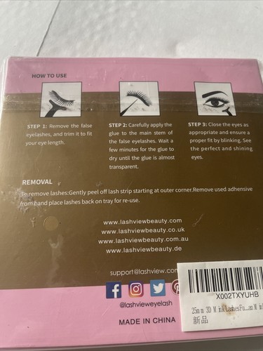 LASHVIEW & Veleashia Lashes Mink 2 Pack False Eyelashes Dramatic Look 25MM - 第 4/4 張圖片