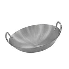 5 Inch Depth 15 Inch Stainless Steel Wok With Handle Cookware