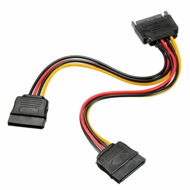 SATA Power 15pin Splitter Cable Adapter Male to Female for HDD Hard Drive 