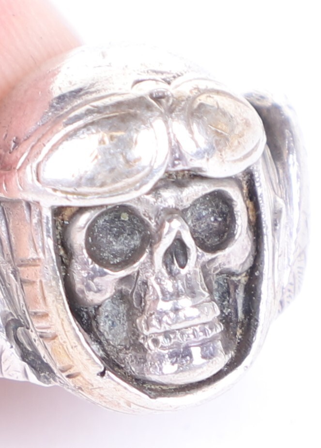 1914’s★ ドイツ帝国陸軍 ★初期 Skull Ring★部隊支給★ WW1 German Devil Skull & Crossbones WWI Trench Art Ring | eBay