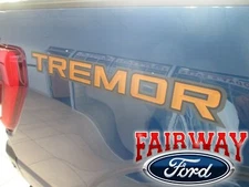 21 thru 26 F-150 OEM Genuine Ford Tremor Bedside Decals - "TREMOR" -  Pair of 2
