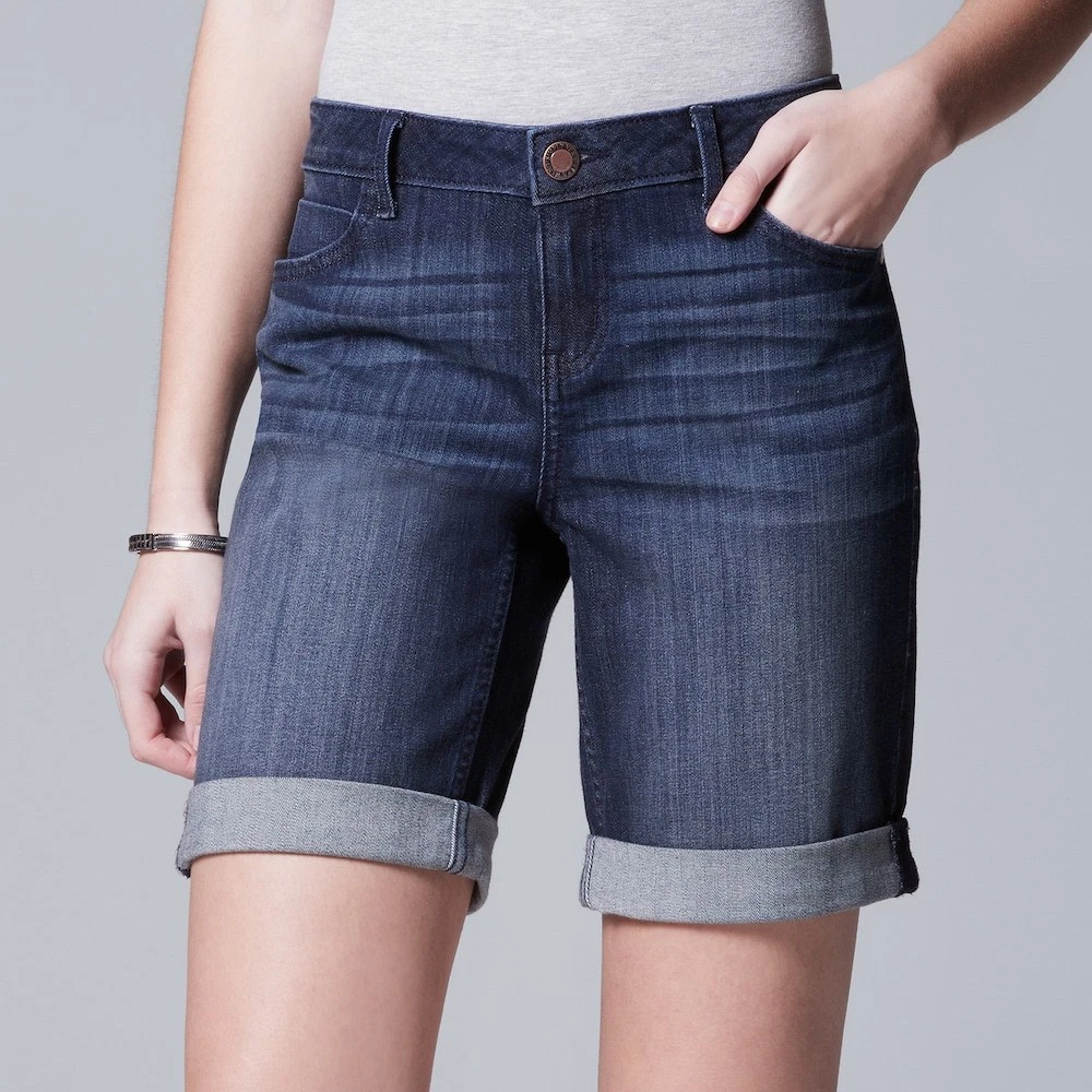 Vera wang jean shorts cheap