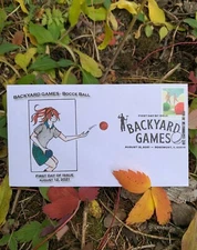 2021 Backyard Games: Bocce, #2 of 8, First Day of Issue.