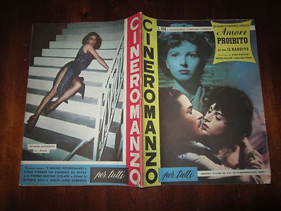 FOTO-FILM-ROMAN VERBOTENE LIEBE NR. 10 OKTOBER 1954 ANNA MAGNANI A.NAZZARI GLOCKEN
