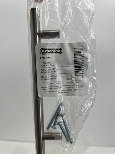 (10) Amerock Bar Pulls 5-1/16" (128 mm) Bar Cabinet Drawer Pull Stainless Steel - Picture 4 of 4