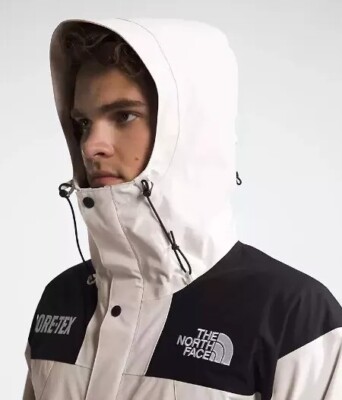 North Face Men's GORE-TEX GTX Mountain Jacket - White/Black North Face Men's GORE-TEX GTX Mountain Jacket - White/Black