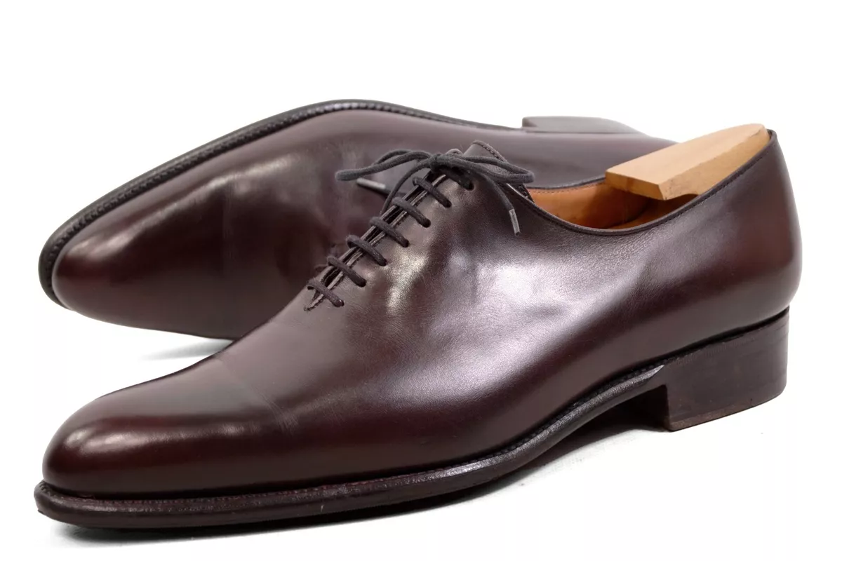 J.M. Weston #402 BURGUNDY Made in France 8D UK / US9 shoes 180 oxfords  wholecut