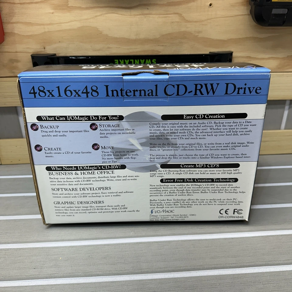 I/O MAGIC 48x16x48- Internal CD-RW Rewritable Drive - New In Box - Image 3 of 4
