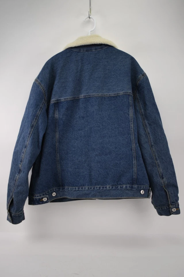 Chaqueta de mezclilla para hombre H&M forrada imitación cuello de oveja talla XXL Foto 2 de 3