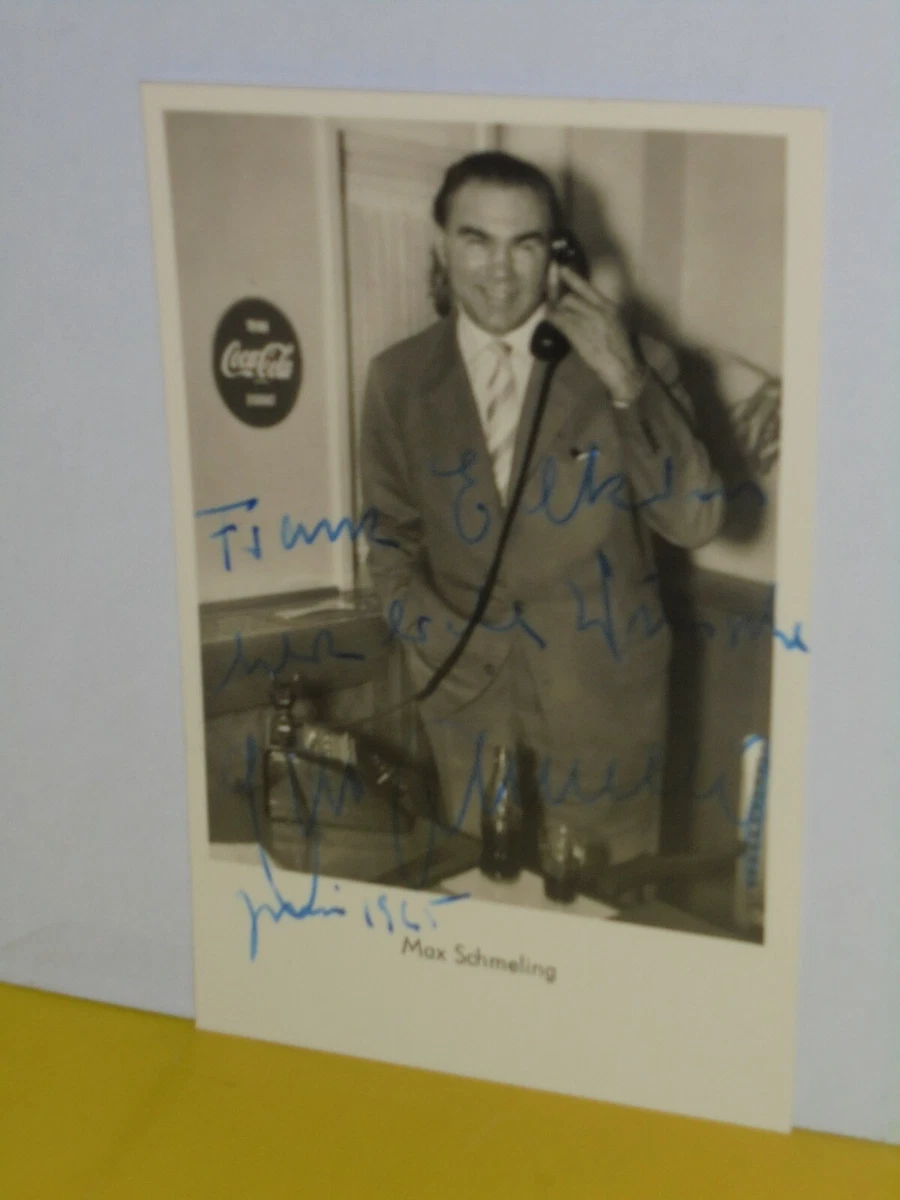 Max Schmeling Boxen Box Weltmeister Autogrammkarte Original Signiert