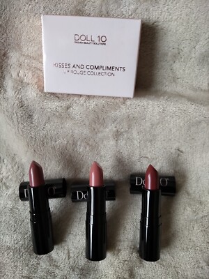 Puppe 10 Kisses & Compliments Lip Rouge Lippenstift Sammlung Neu & Originalverpackt