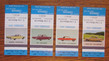 1966 CHRYSLER CAR DEALER MATCHBOOK COVERS: FARR NEWMARKET, ON MATCHCOVERS -C5