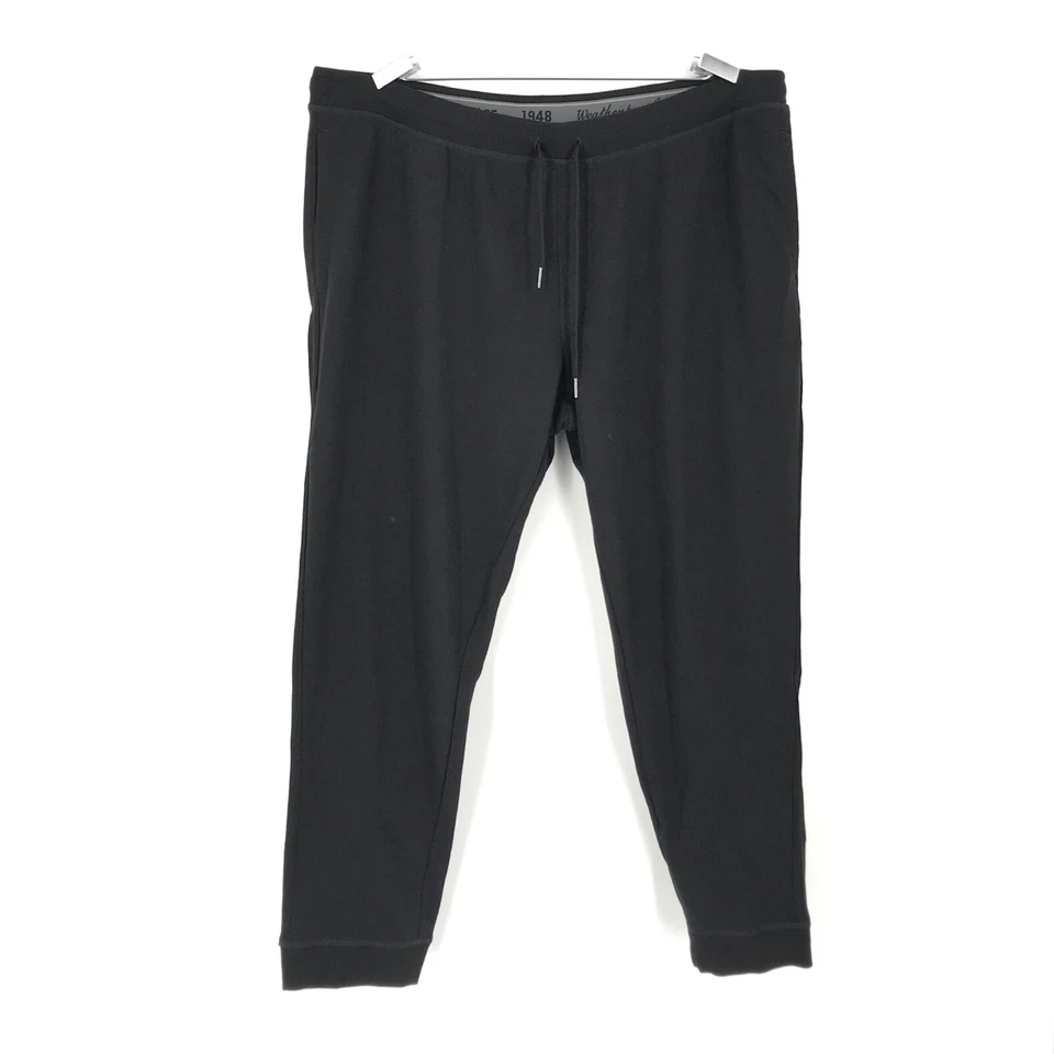 Pantalones deportivos impermeables vintage para hombre 2XL XXL negros calce cónico ajustado Foto 4 de 4