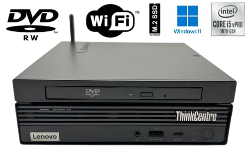 Lenovo M80q, i5-10500T, 8/16/32GB RAM, 256/512GB SSD, WLAN + DVD-RW, Mount