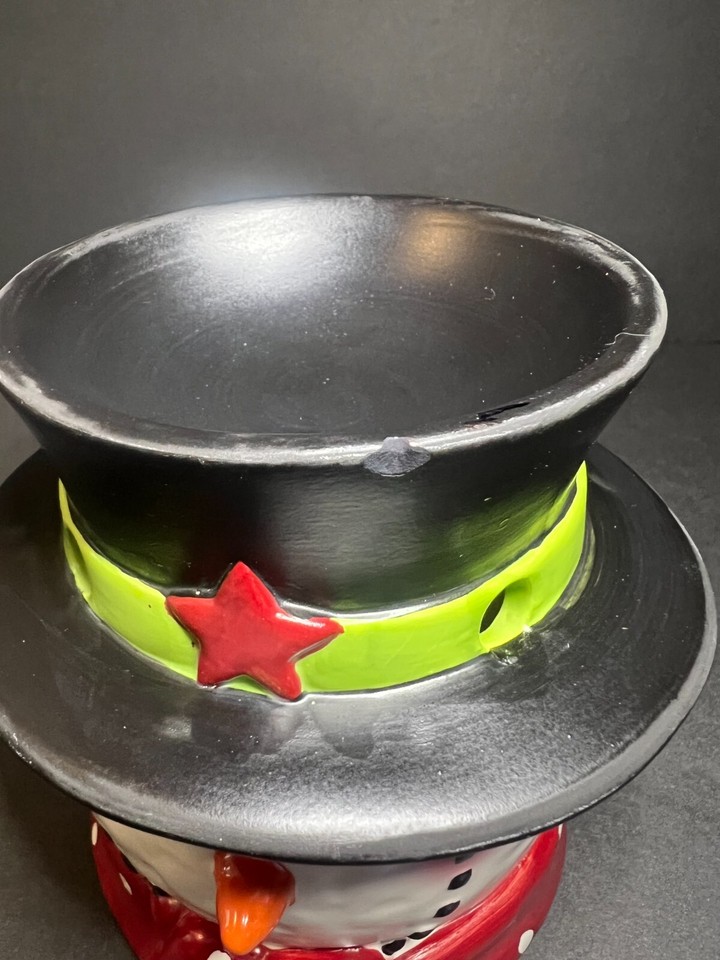 Yankee Candle Christmas Ceramic Silly Snowman Tealight Candle Holder