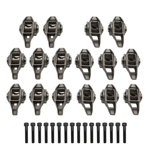 Fit For LS3 L92 6.0L 6.2L 1.7 Ratio Rocker Arms Set with Trunion Kit Installed - Picture 2 of 8