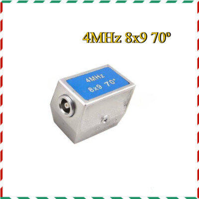 1X 4MHz 8x9 70º for Mitech Ultrasonic Flaw Detector Angle Beam Probe Transducer