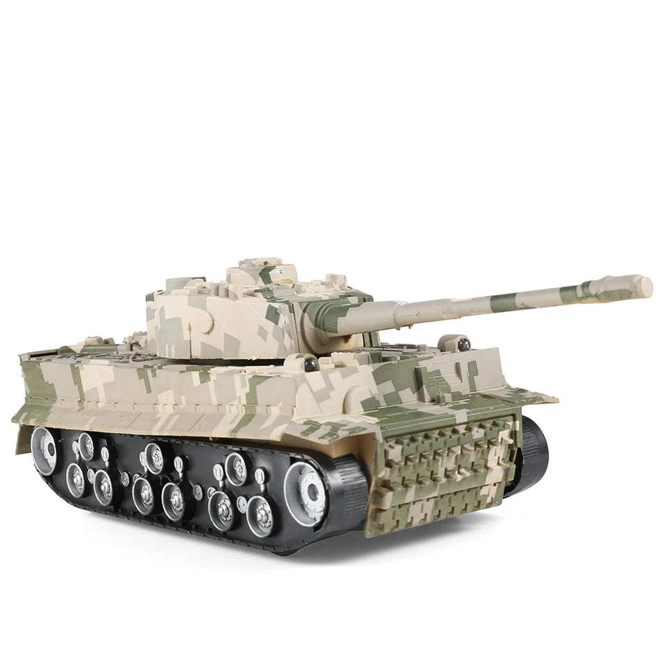 RC Remote Control Army Battle Tank W/ Lights Sound Rotating Turret Kids Toy Gift - Image 3 of 4