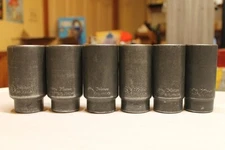 Lot of 6 MATCO Tools DTL4903* 1/2" Drive 6 Pt. Deep Sockets Metric ^