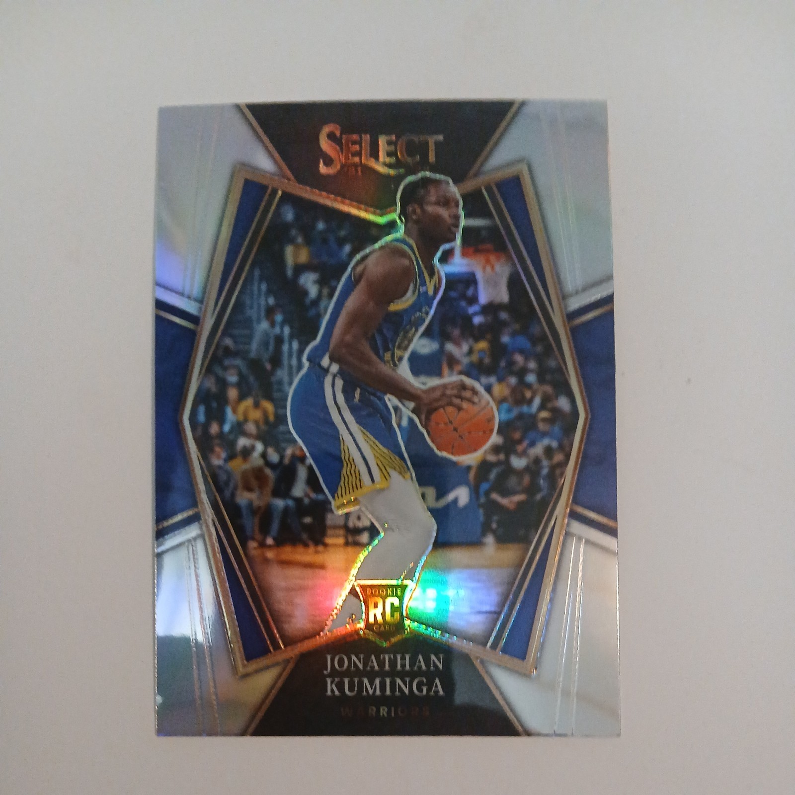 2021-22 Panini Select Rookie Premier Level Silver Prizm #123 Jonathan Kuminga RC