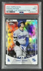 SHOHEI OHTANI PSA 9 2024 TOPPS CHROME 50/50: #96 LOGOFRACTOR 10/50 DODGERS