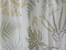  Waverly-Botanical Ferns Valances Set Of 3 -Sheer-53" X 23" each 