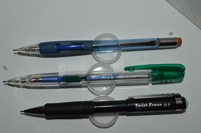 PENTEL QE517A Twist Erase PD347-TC Quick Clicker PD107-T Techniclick Pencils 0.7