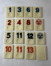 Rummikub Game Tiles Replacement Pieces Arts Crafts 1980 Edition YOU CHOOSE
