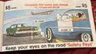 Vintage 1967 Mobil gas station safety stamp stick Booklet with Some Stamps — photo 8