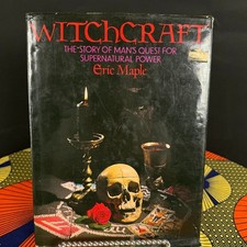 Vintage Witchcraft Eric Maple 1973 Hardcover Occult Supernatural Book