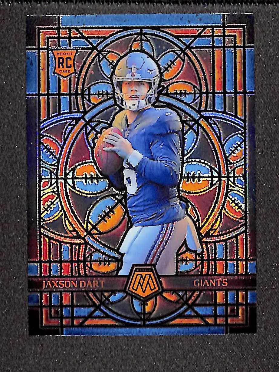 Jaxson Dart 2025 Panini Mosaic Football Stained Glass #19 RC
