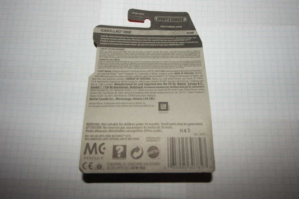 Matchbox Cadillac One Presidential лимузин MBX Adventure City, черный, 1/64 #5 - Изображение 3 из 3