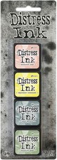 Ranger TDPK-40408 Distress Mini Ink Pads 4/Pkg-Kit 10